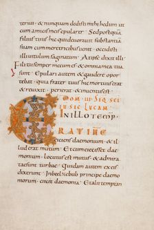 Decorated Initial E; Gospel Lectionary, late 10th century. Creator: Unknown