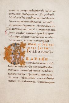 Decorated Initial E; Gospel Lectionary, late 10th century. Creator: Unknown