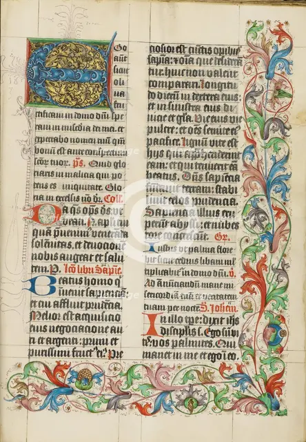 Decorated Initial E; Missal, about 1500-1505. Creator: Unknown.