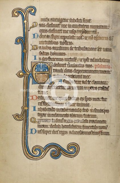 Decorated Initial E; Psalter, mid-1200s. Creator: Unknown.