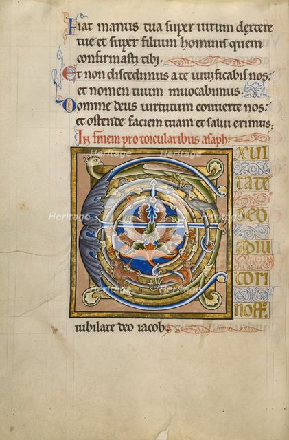 Decorated Initial E; Psalter, after 1205. Creator: Master of Ingeborg Psalter.