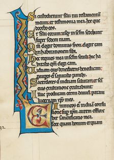 Decorated Initial E; Psalter, third quarter of 13th century. Creator: Unknown