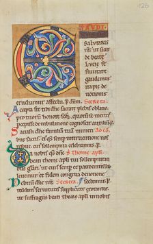 Decorated Initial E; Stammheim Missal, probably 1170s. Creator: Unknown