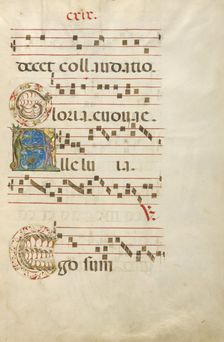Decorated Initial G; Decorated Initial A; Decorated Initial E; Gradual, about 1460-1480. Creator: Unknown