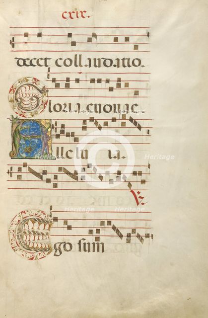 Decorated Initial G; Decorated Initial A; Decorated Initial E; Gradual, about 1460-1480. Creator: Unknown.