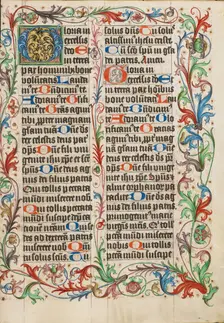 Decorated Initial G; Missal, about 1500-1505. Creator: Unknown
