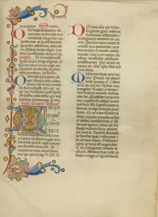 Decorated Initial G; Missal, between about 1389 and 1400. Creator: Master of the Brussels Initials