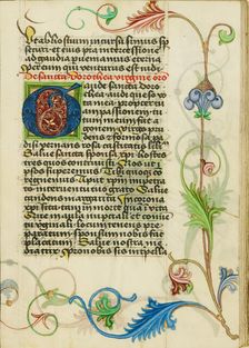 Decorated Initial G; Prayer Book, about 1470-1480. Creator: Workshop of Valentine Noh