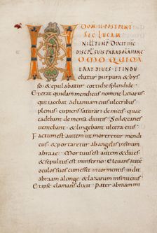 Decorated Initial H; Gospel Lectionary, late 10th century. Creator: Unknown