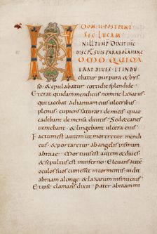 Decorated Initial H; Gospel Lectionary, late 10th century. Creator: Unknown