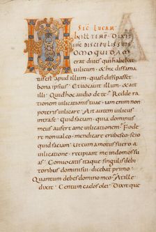 Decorated Initial H; Gospel Lectionary, late 10th century. Creator: Unknown