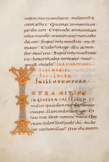 Decorated Initial I; Gospel Lectionary, late 10th century. Creator: Unknown