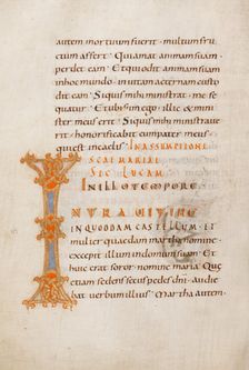 Decorated Initial I; Gospel Lectionary, late 10th century. Creator: Unknown
