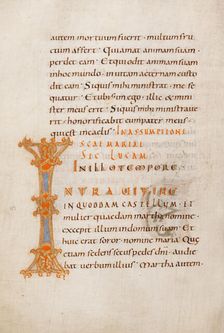 Decorated Initial I; Gospel Lectionary, late 10th century. Creator: Unknown