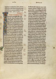 Decorated Initial I; New Testament (with Canons of Priscillian), about 1170. Creator: Unknown