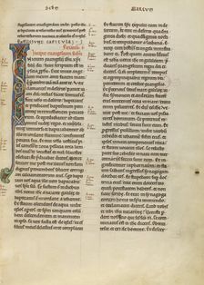 Decorated Initial I; New Testament (with Canons of Priscillian), about 1170. Creator: Unknown