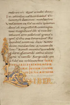 Decorated Initial L; Gospel Lectionary, late 10th century. Creator: Unknown
