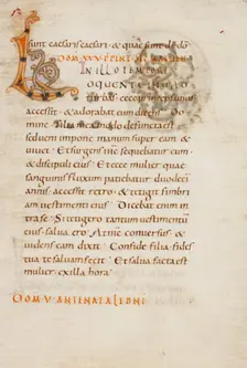 Decorated Initial L; Gospel Lectionary, late 10th century. Creator: Unknown