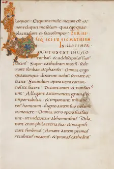 Decorated Initial L; Gospel Lectionary, late 10th century. Creator: Unknown