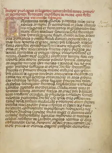 Decorated Initial L; Les Visions du chevalier Tondal, about 1400. Creator: Unknown