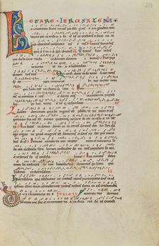 Decorated Initial L; Stammheim Missal, probably 1170s. Creator: Unknown