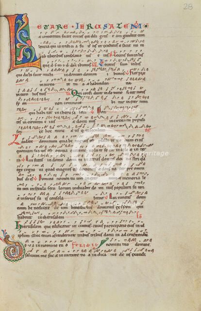 Decorated Initial L; Stammheim Missal, probably 1170s. Creator: Unknown.