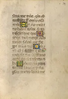 Decorated Initial M; Decorated Initial D; Gualenghi-d'Este Hours, about 1469. Creator: Unknown