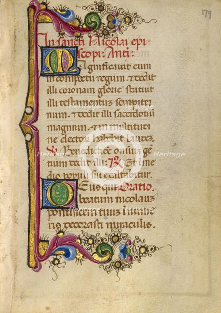 Decorated Initial M; Decorated Initial D; Gualenghi-d'Este Hours, about 1469. Creator: Unknown.