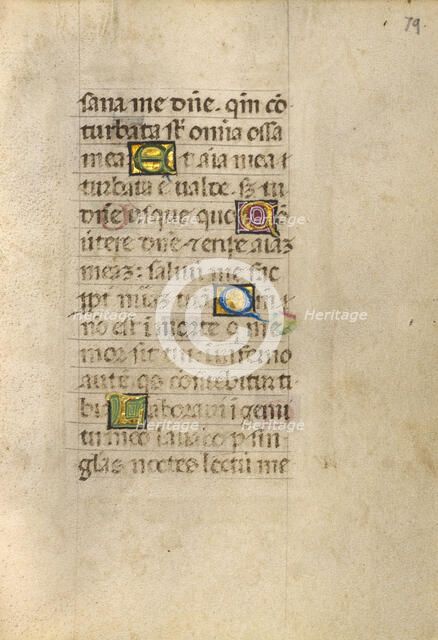 Decorated Initial M; Decorated Initial D; Gualenghi-d'Este Hours, about 1469. Creator: Unknown.