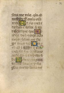 Decorated Initial M; Decorated Initial D; Gualenghi-d'Este Hours, about 1469. Creator: Unknown