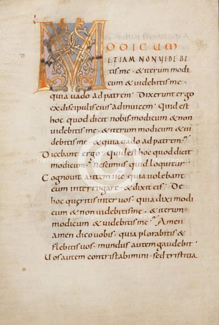 Decorated Initial M; Gospel Lectionary, late 10th century. Creator: Unknown.