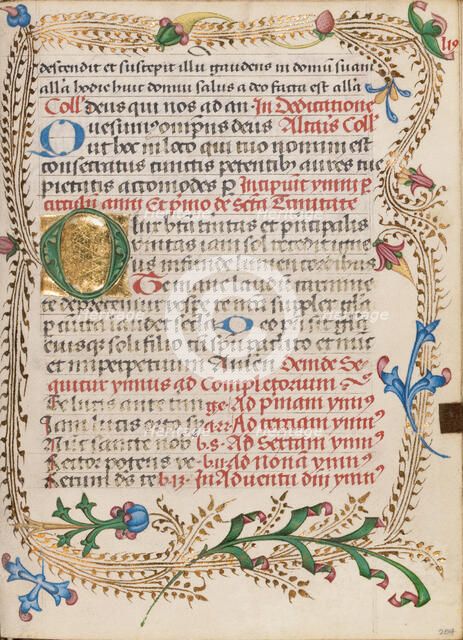 Decorated Initial O; Diurnal, about 1485. Creator: Unknown.