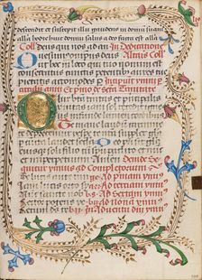 Decorated Initial O; Diurnal, about 1485. Creator: Unknown