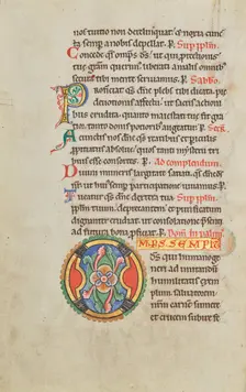 Decorated Initial O; Stammheim Missal, probably 1170s. Creator: Unknown