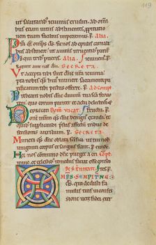 Decorated Initial O; Stammheim Missal, probably 1170s. Creator: Unknown