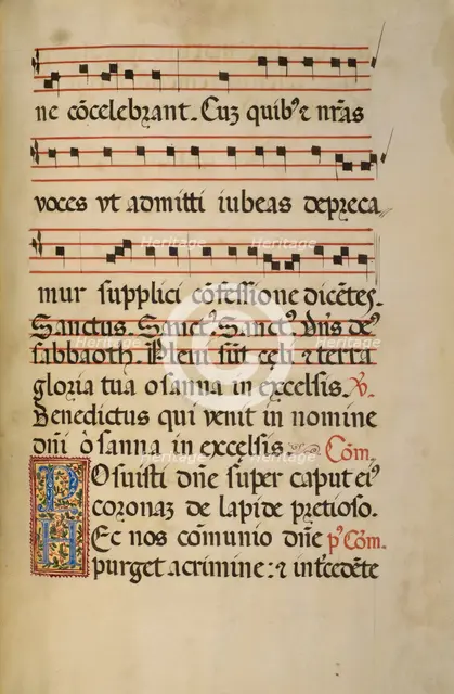 Decorated Initial P: Decorated Initial H; Missal of Bishop Antonio Scarampi, 1567. Creator: Fra Vincentius a Fundis.