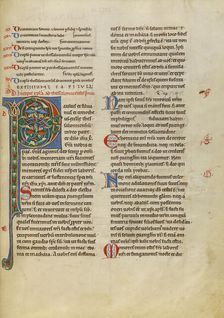 Decorated Initial P; New Testament (with Canons of Priscillian), about 1170. Creator: Unknown