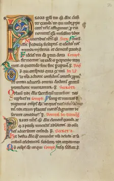 Decorated Initial P; Stammheim Missal, probably 1170s. Creator: Unknown