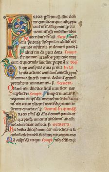 Decorated Initial P; Stammheim Missal, probably 1170s. Creator: Unknown
