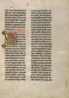 Decorated Initial R, about 1260-1270. Creator: Unknown