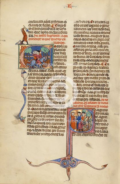 Decorated Initial R; Collegium Ducale, about 1420-1430. Creator: Master Michael.