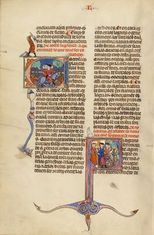 Decorated Initial R; Collegium Ducale, about 1420-1430. Creator: Master Michael