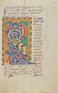 Decorated Initial R; Stammheim Missal, probably 1170s. Creator: Unknown