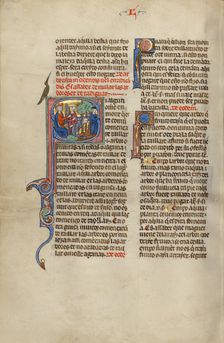 Decorated Initial S; Collegium Ducale, about 1420-1430. Creator: Master Michael