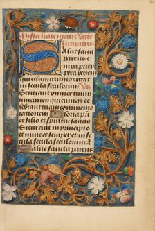 Decorated Initial S; Crohin-La Fontaine Hours, about 1480-1485 ?. Creator: Unknown