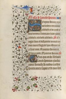 Decorated Initial S; Decorated Initial D; Book of Hours, about 1415-1420. Creator: Unknown