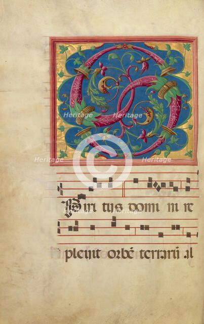 Decorated Initial S, late 15th or early 16th century. Creators: Unknown, Antonio da Monza.