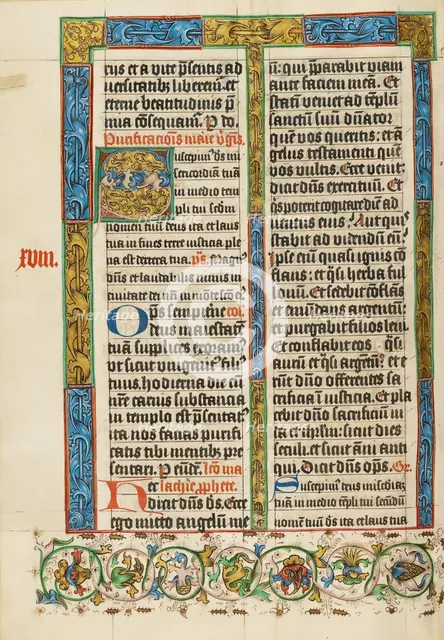Decorated Initial S; Missal, about 1500-1505. Creator: Unknown.