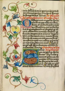 Decorated Initial S; Prayer Book, about 1470-1480. Creator: Workshop of Valentine Noh