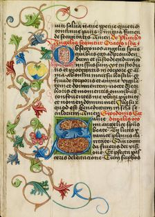 Decorated Initial S; Prayer Book, about 1470-1480. Creator: Workshop of Valentine Noh